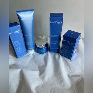 Phytomer Skincare Bundle - Peeling Vegetal , Purifying Cleansing Gel, Serum Hydr